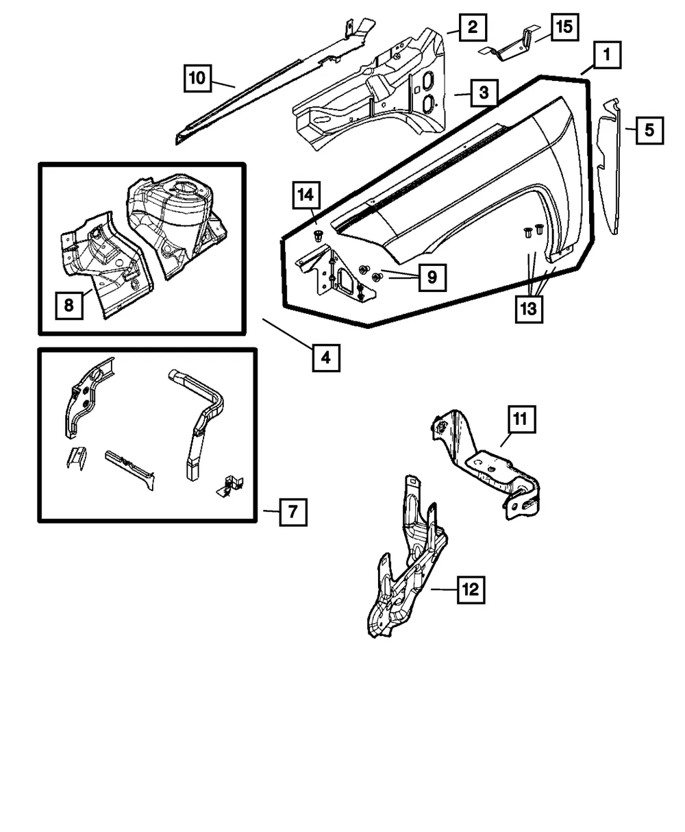Front Fender, Left - Mopar (5160037ac)