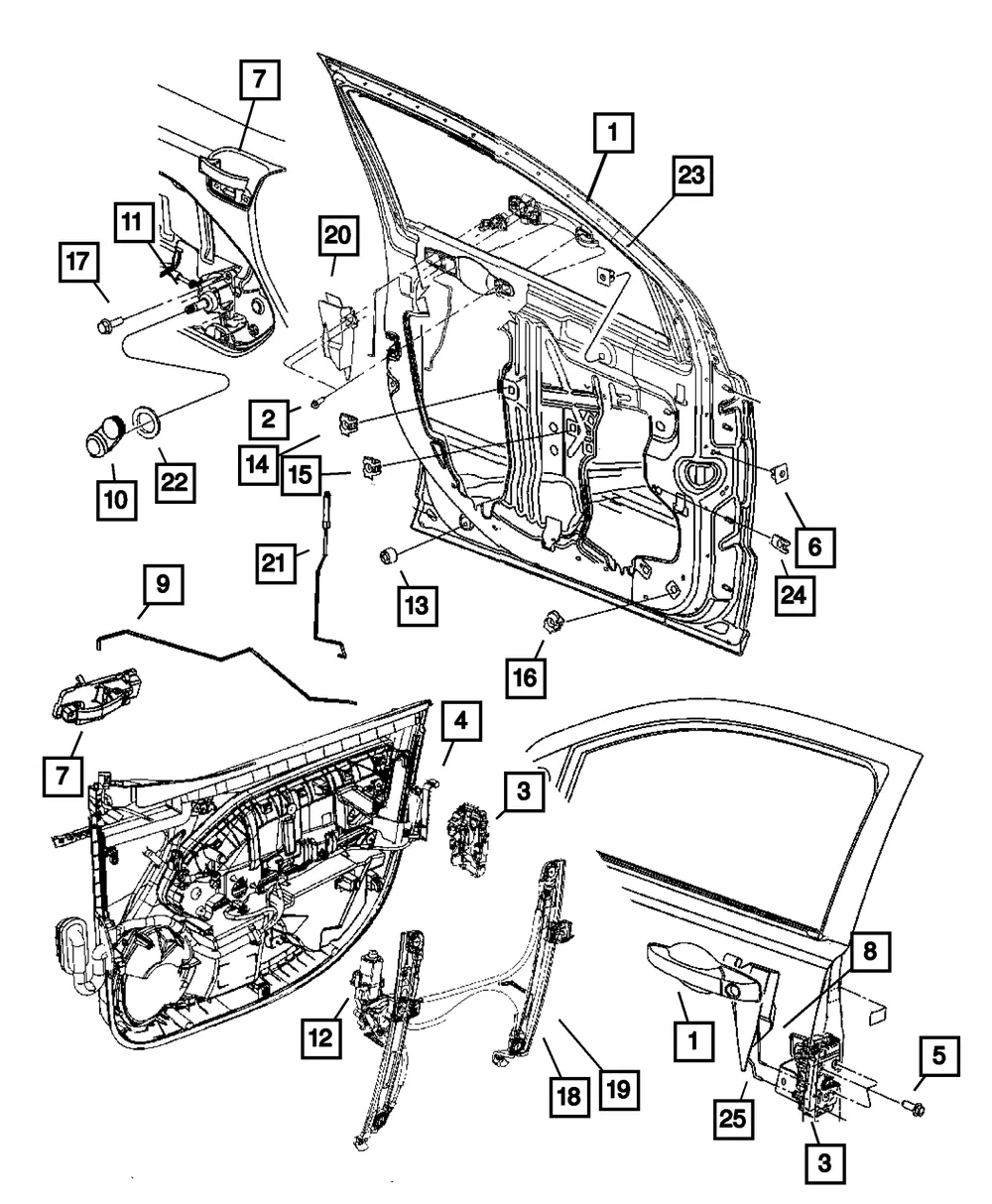 Outside Handle To Latch Link, Right - Mopar (5160324ab)