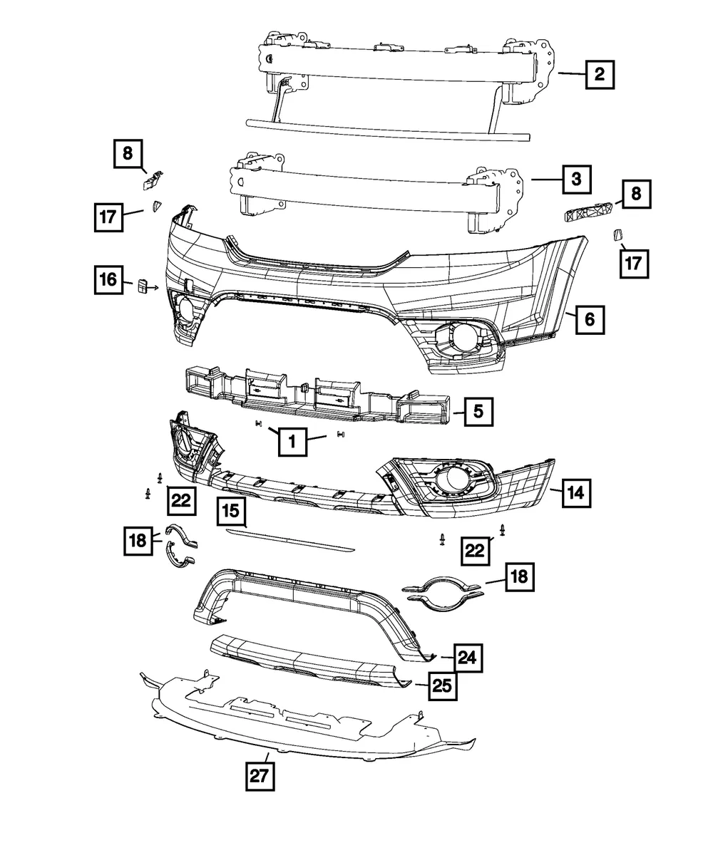 Fascia Support Bracket, Right - Mopar (5178410AD) - view 3