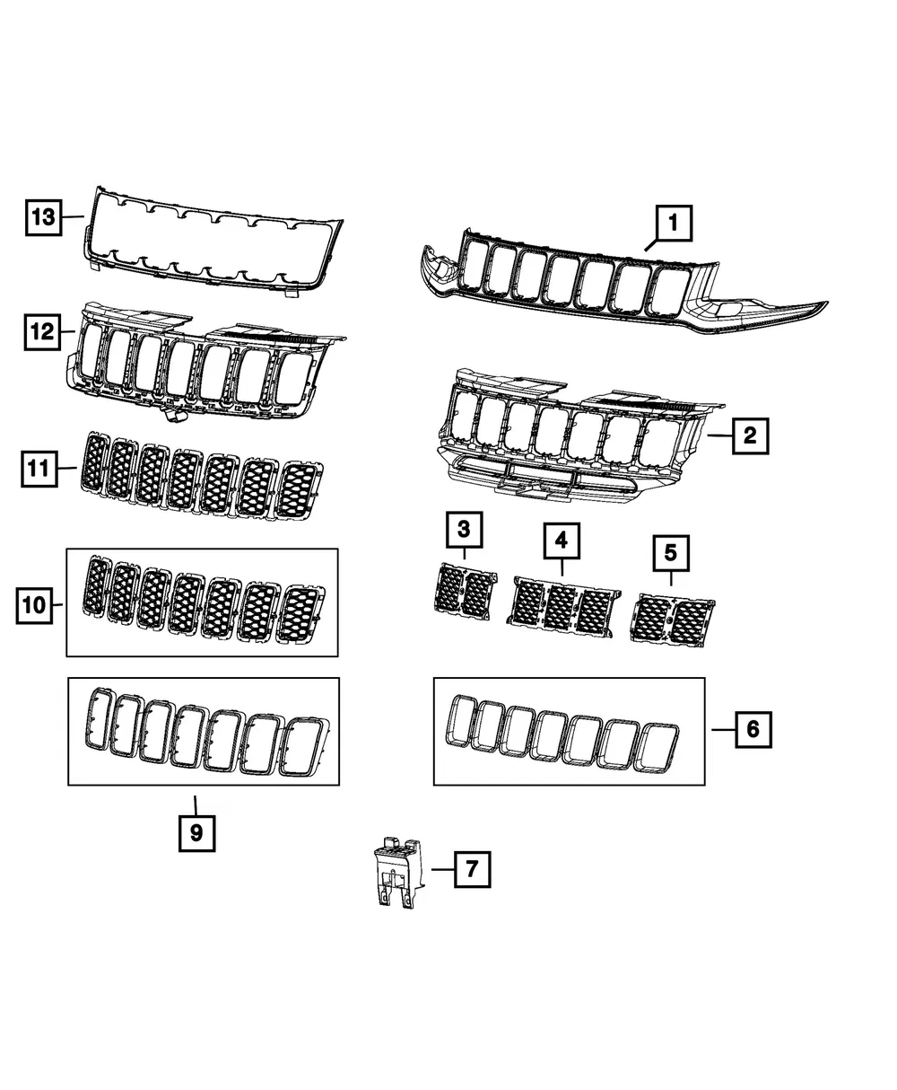 Grille Reinforcement - Mopar (5182391AB) - view 4