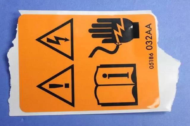 High Voltage Warning Label - Mopar (5186032ab)