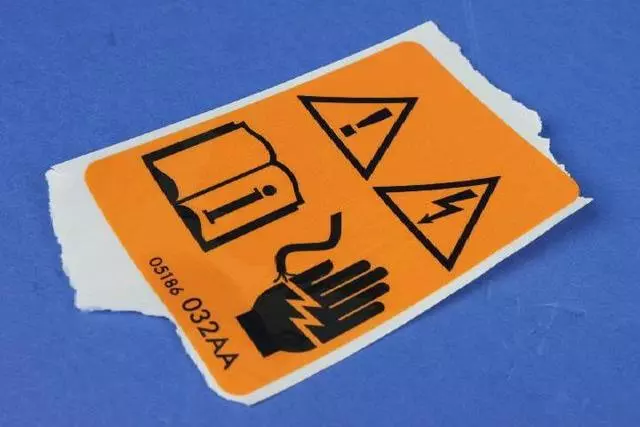 High Voltage Warning Label - Mopar (5186032ab) - view 3