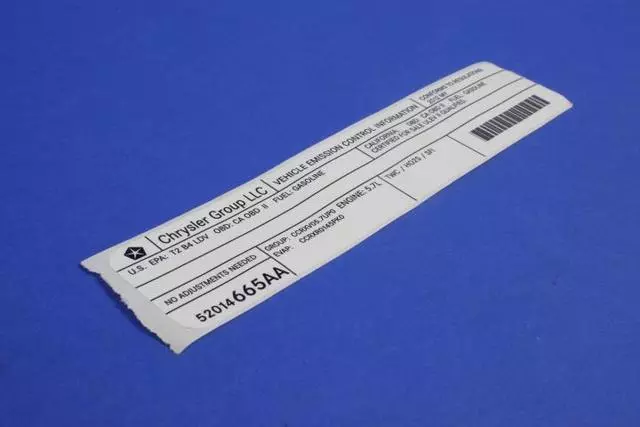 Veci Label Label - Mopar (52014665aa) - view 3