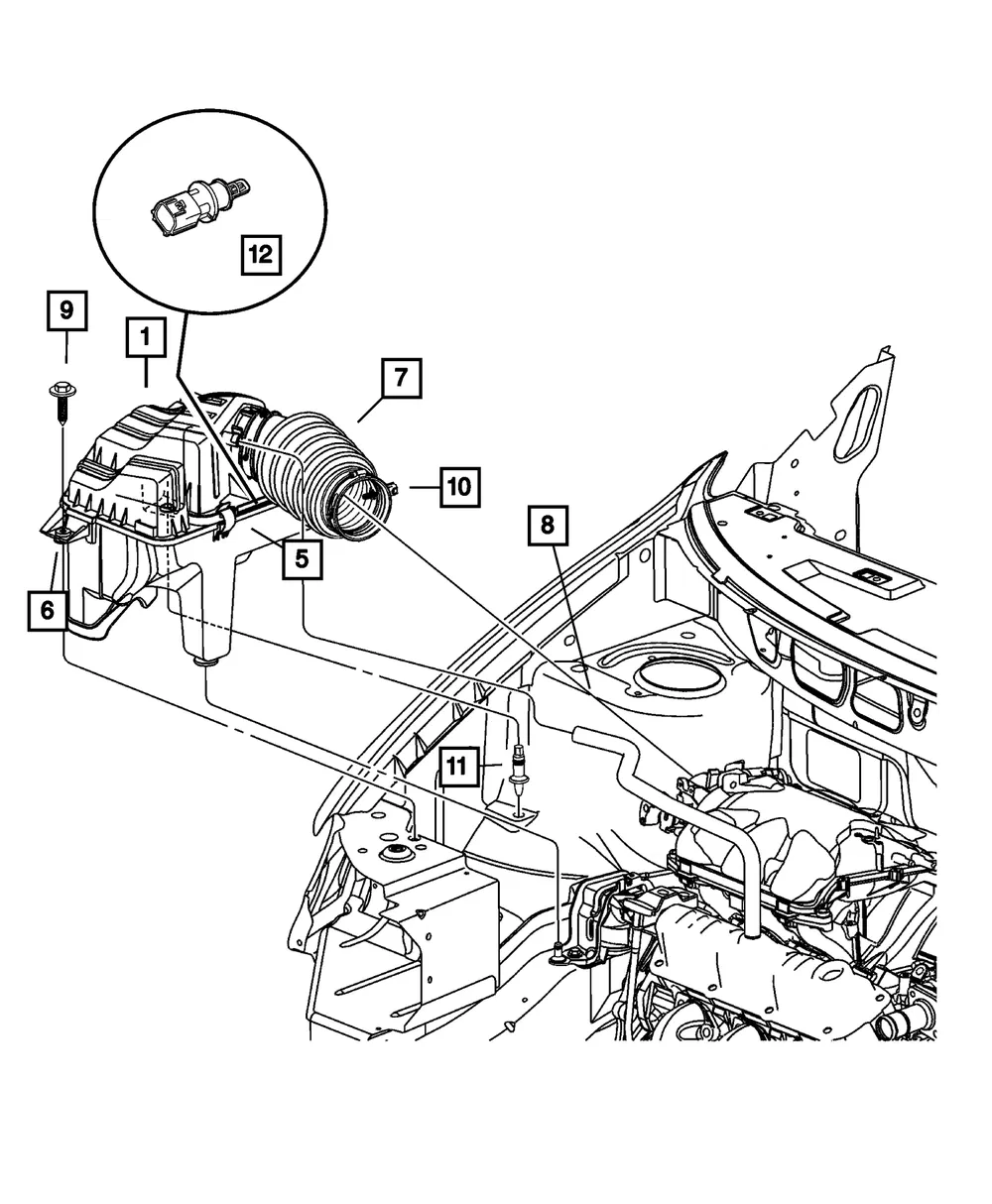 Air Cleaner Latch - Mopar (5277576) - view 9