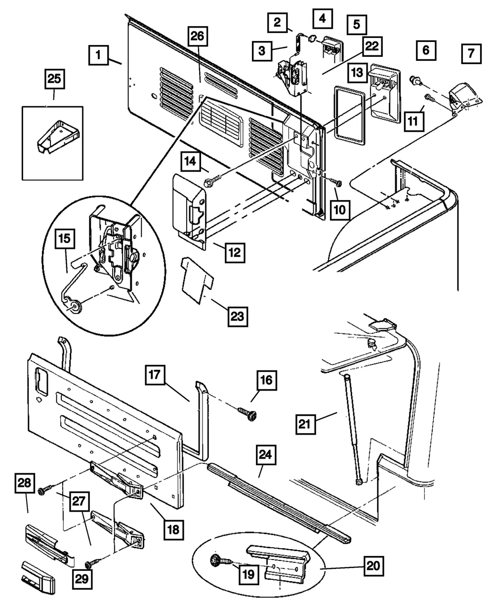 Tailgate Latch - Mopar (55074947AC) - view 8