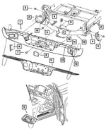 Bumper Bracket, Left - Mopar (55077359AC) - view 13