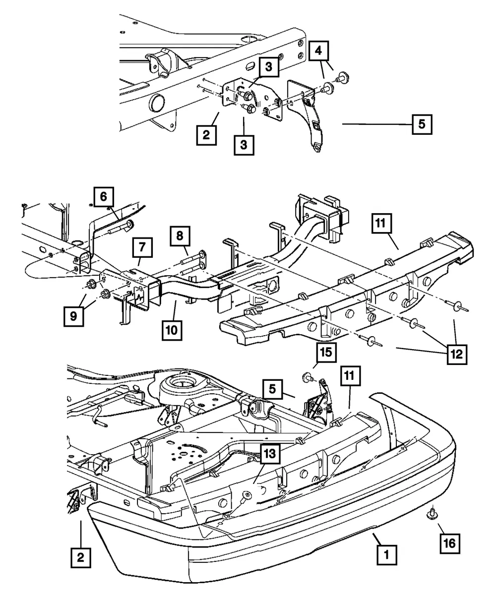 Fascia Bracket, Right - Mopar (55077568AC) - view 2