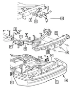 Fascia Bracket, Right - Mopar (55077568AC) - view 4