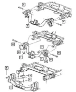 Bumper Bracket, Left - Mopar (55077705AA) - view 12