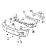 Bumper Face Support Bracket - Mopar (55112228AG) - view 10