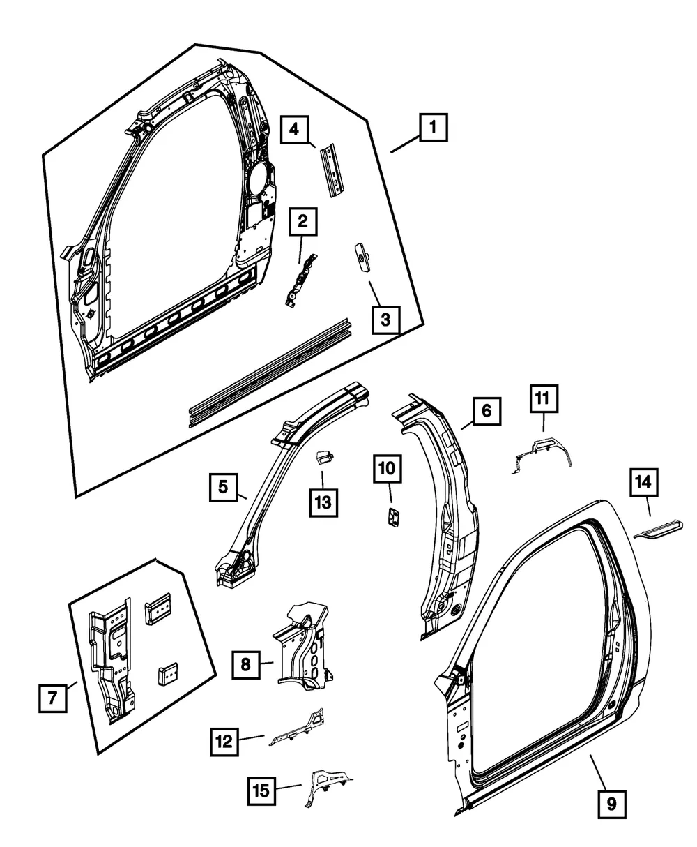 A Pillar Baffle, Windshield Side - Mopar (55112440aa)