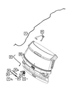 Windshield Washer Hose - Mopar (55112671aa) - view 8