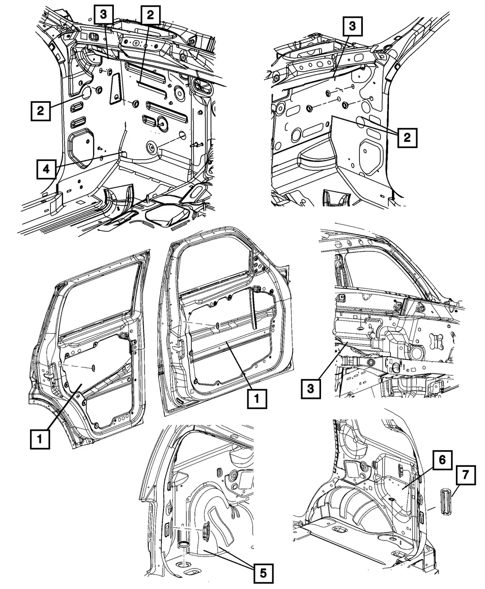 Door Handle Plug - Mopar (55113301ab)