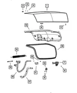 Deck Lid Hinge, Right - Mopar (55113712AF) - view 20