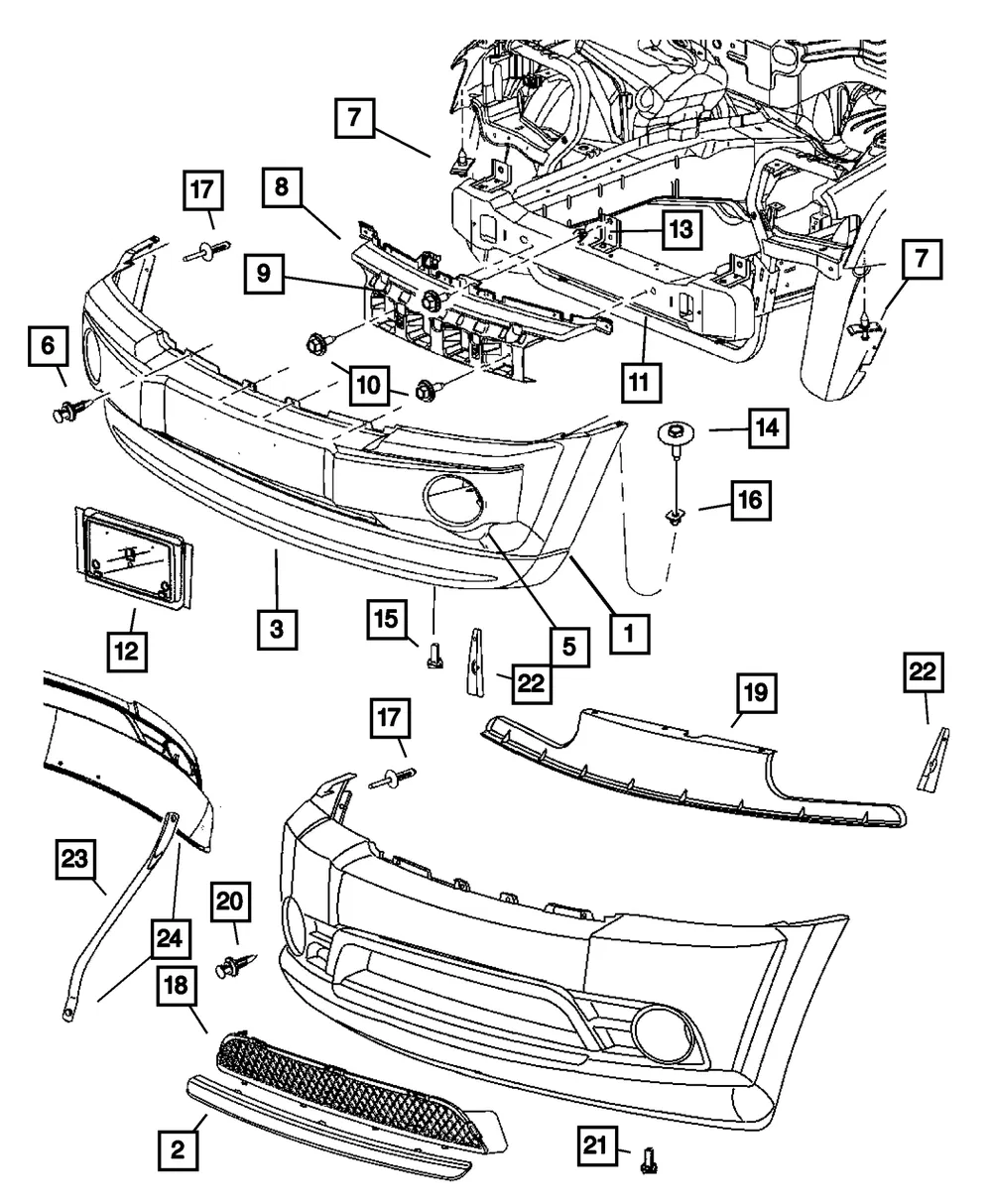 Fascia Bracket - Mopar (55156878AE) - view 7