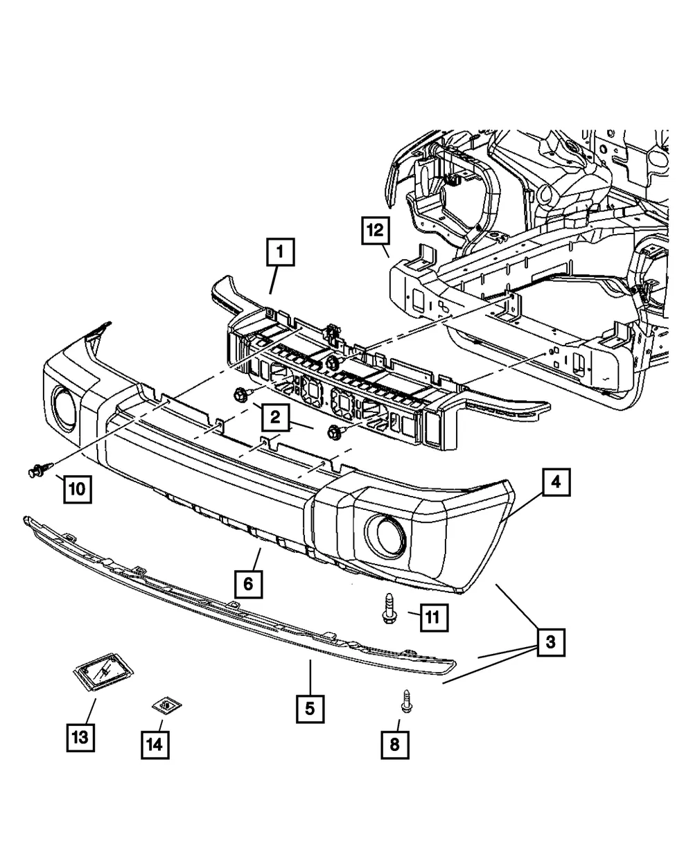 Fascia Bracket - Mopar (55156974AF) - view 5