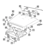 Windshield Hold Down Bracket - Mopar (55176422) - view 10