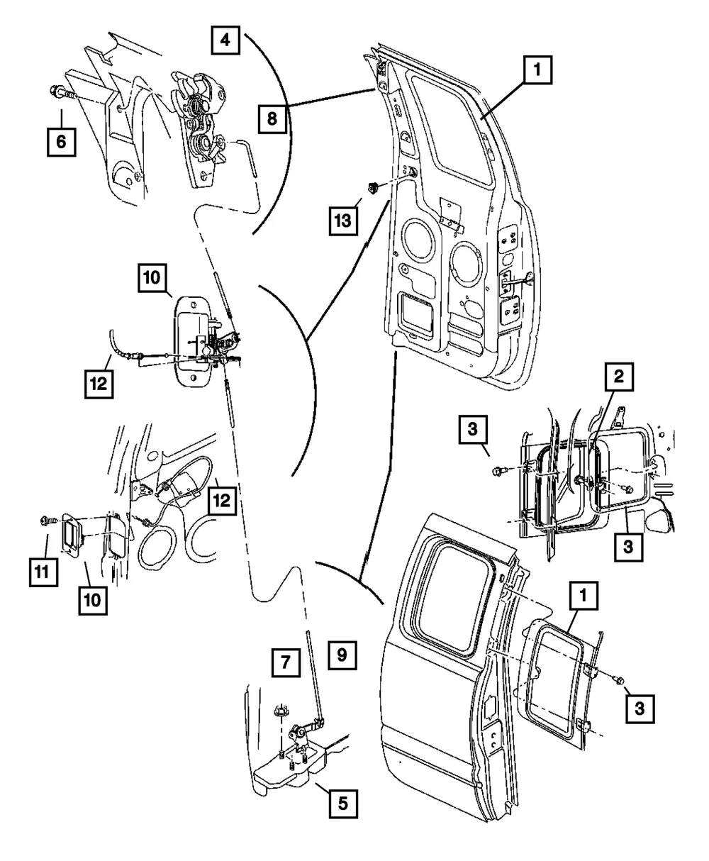 Door Cable - Mopar (55275106) - view 7