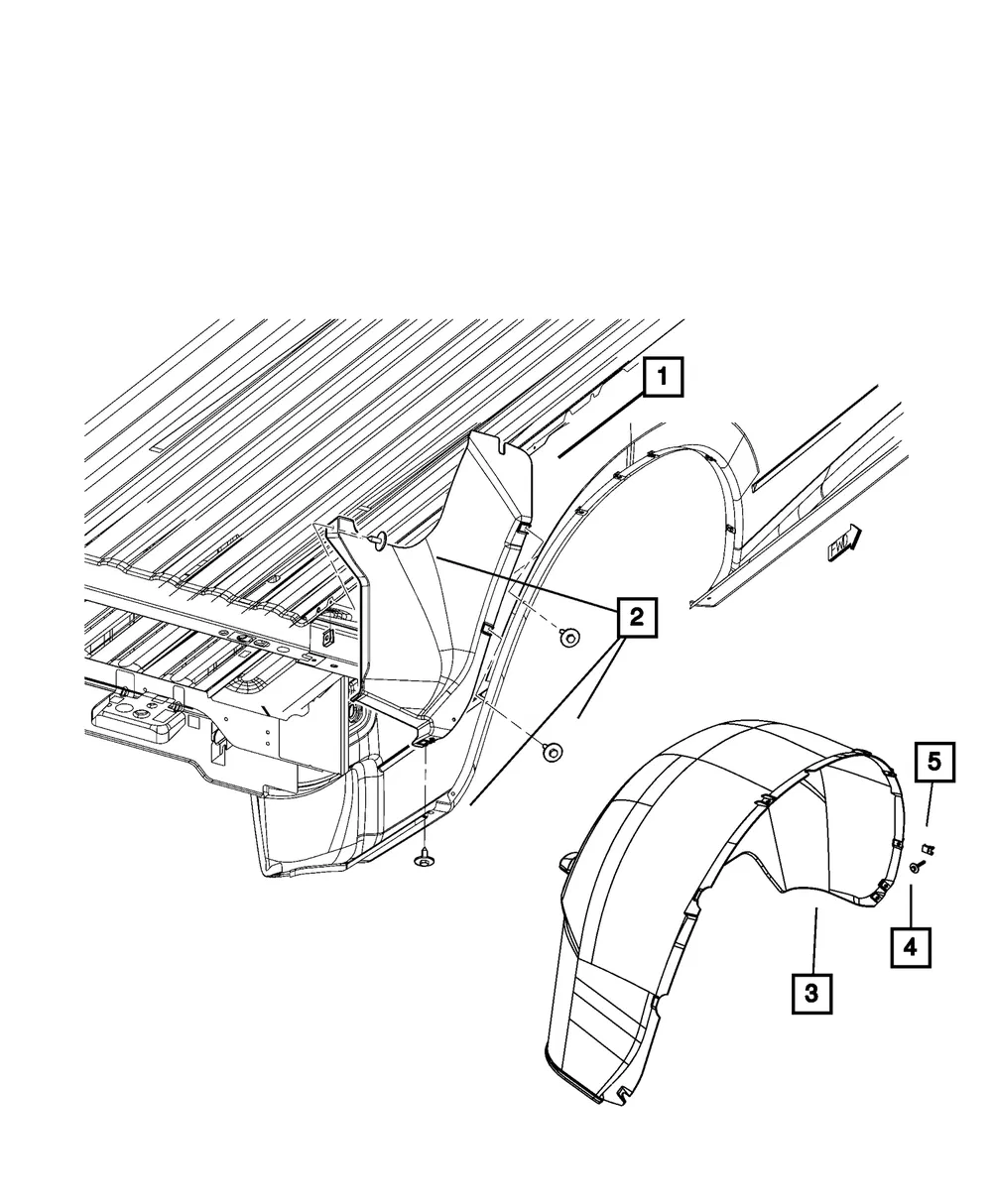 Splash Shield, Left - Mopar (55277445AD) - view 8