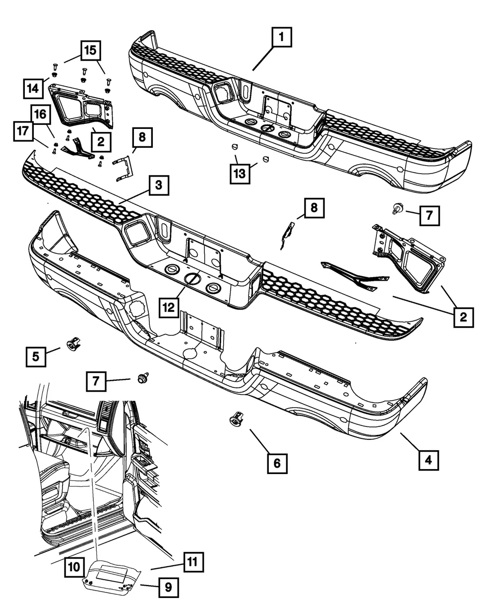 Step Bumper Assembly - Mopar (55277451ad) - view 5