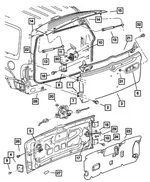 Tailgate Latch - Mopar (55360641AE) - view 10