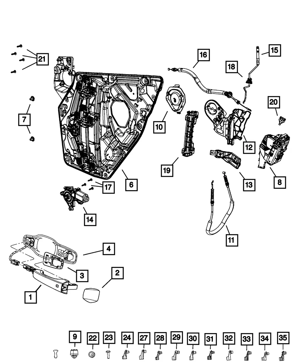 Latch Link Clip - Mopar (55362771AA)