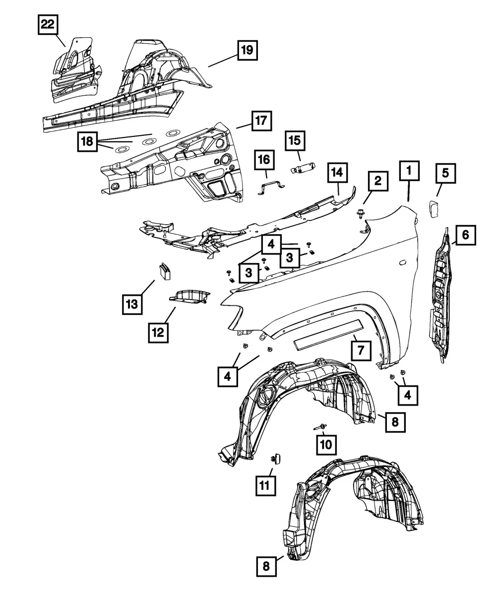 Fender Panel, Right - Mopar (55369596ag) - view 6