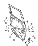 Rear Door Outer Panel, Right - Mopar (55372020AB) - view 4