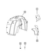 Splash Shield, Left - Mopar (55372765AG) - view 14