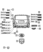 Nameplate - Mopar (55372784AA) - view 23