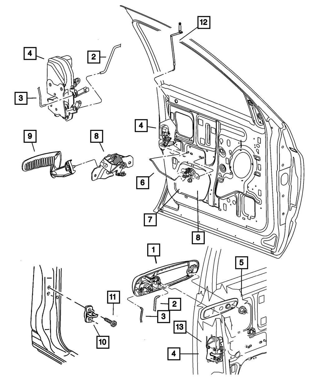 FRONT DOOR LATCH - Mopar (55372852AB) - view 5
