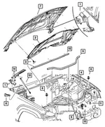 Hood Release Cable - Mopar (55394495AB) - view 12
