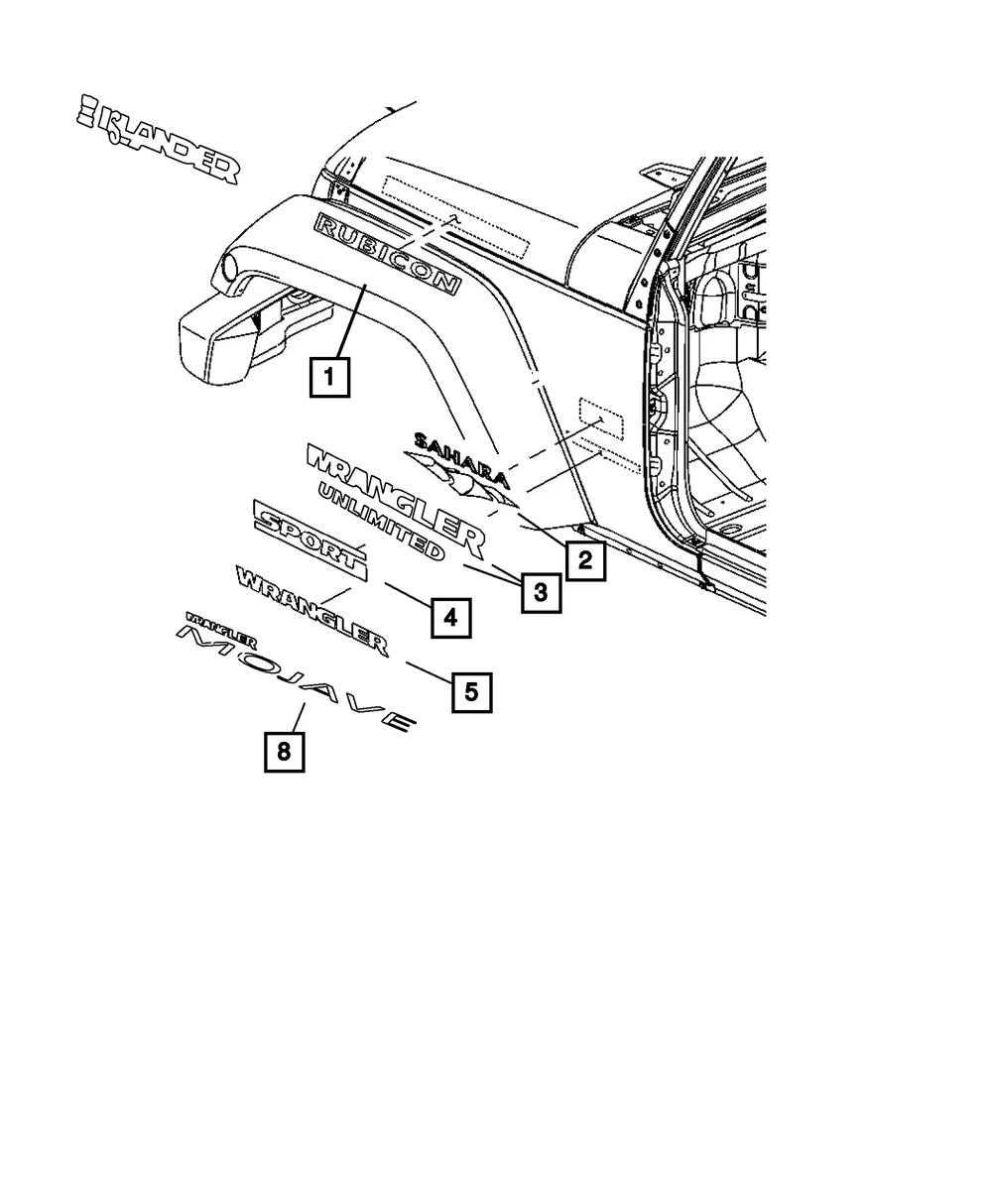 Decal - Mopar (55397276AA) - view 13
