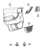 Release Handle Bezel, Left - Mopar (5LF01DX8AA) - view 10