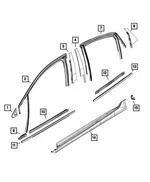 Mirror Flag Cover, Left - Mopar (5MF43DX8AB) - view 14
