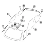 Inside Rear View Mirror - Mopar (5NE25MS7AA) - view 10