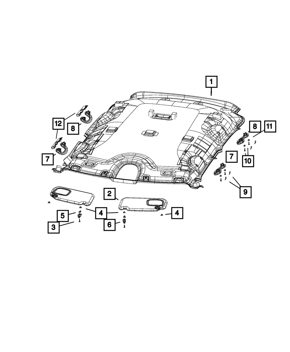Grab Handle, Left - Mopar (5PD99MS7AA) - view 5