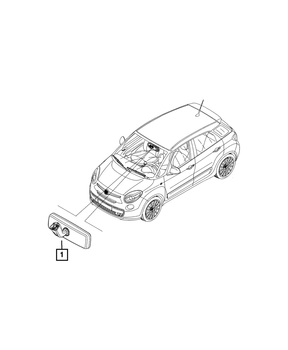 Inside Rear View Mirror - Mopar (5RC86MS7AA) - view 7