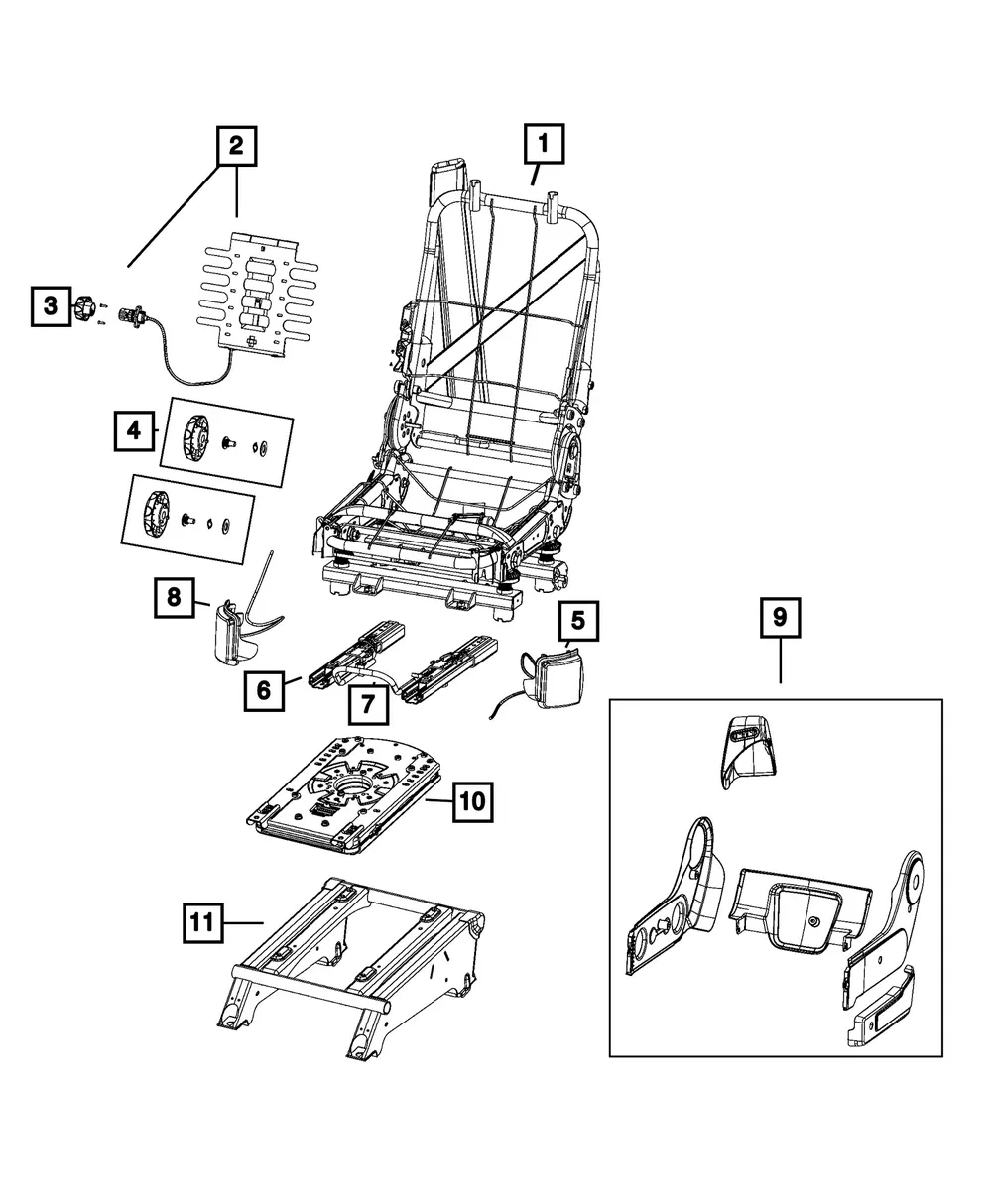 Seat Back Handle - Mopar (5SG52LXBAA) - view 4