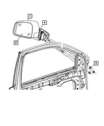 Power Mirror - Passenger Side (RH) - Mopar (5SH44GW7AF) - view 4