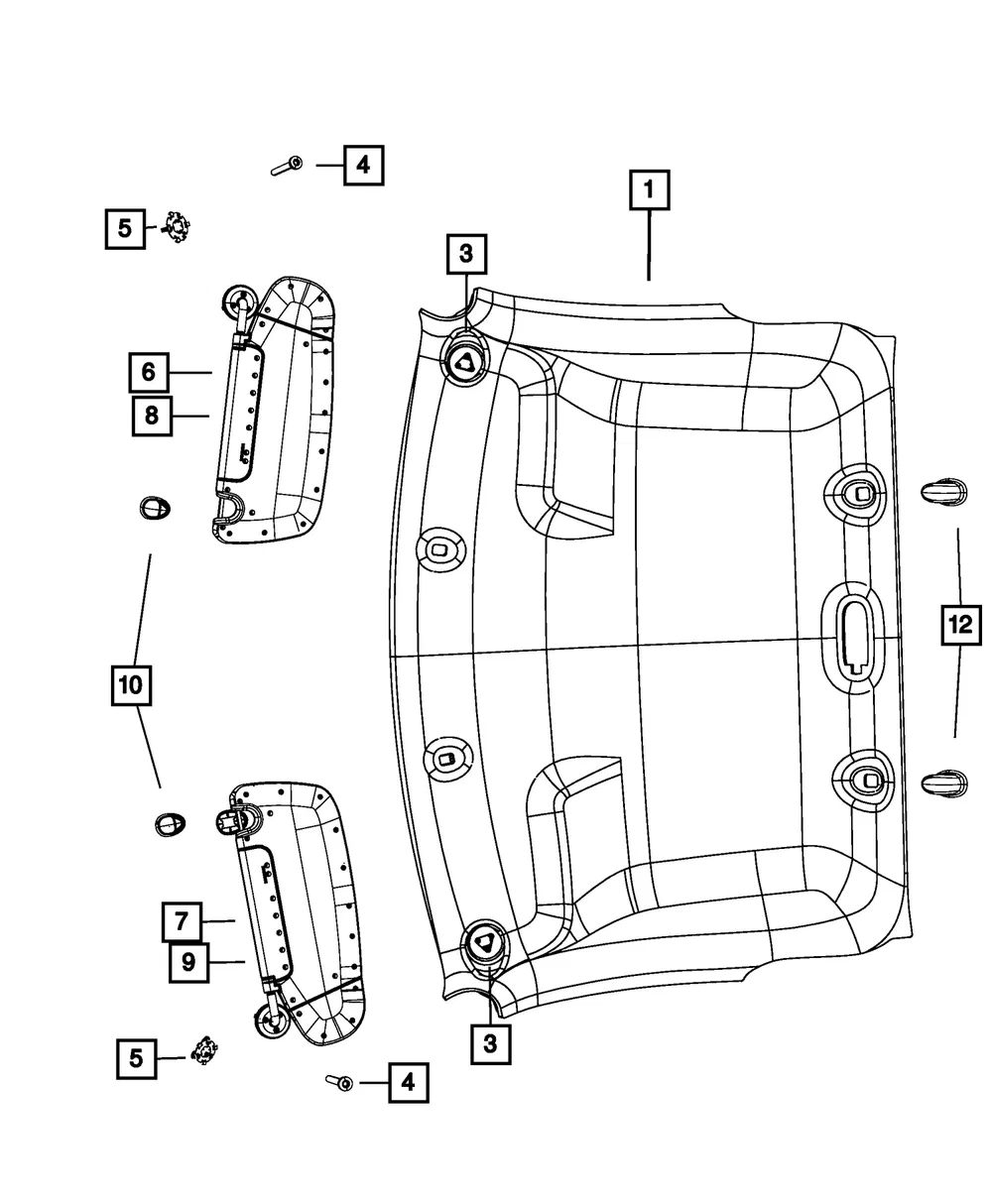 Headliner - Mopar (5SX36BD1AE) - view 6