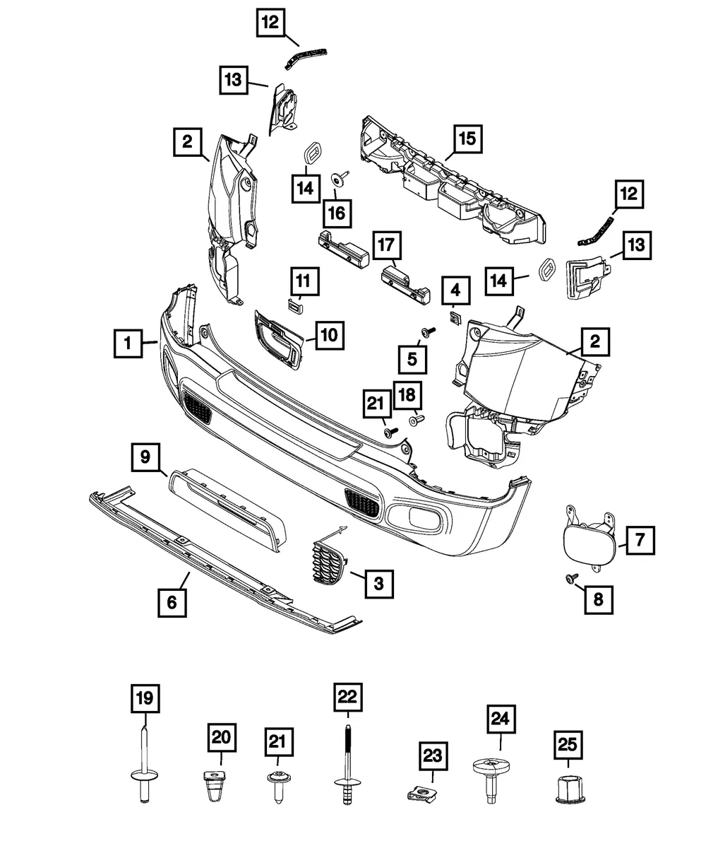 Bumper Trim - Mopar (5VX02LXHAA) - view 10
