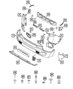 Bumper Trim - Mopar (5VX02LXHAA) - view 20
