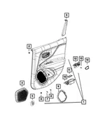 Handle, Inside - Driver's Side (LH) - Mopar (5XA47SLUAA) - view 10