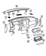 Speaker Grille - Mopar (5YK01TU6AE) - view 8