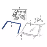 Windshield Molding - Ford (5c2z1503144aa) - view 16