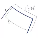 Windshield Molding - Ford (5c2z1503144aa) - view 17