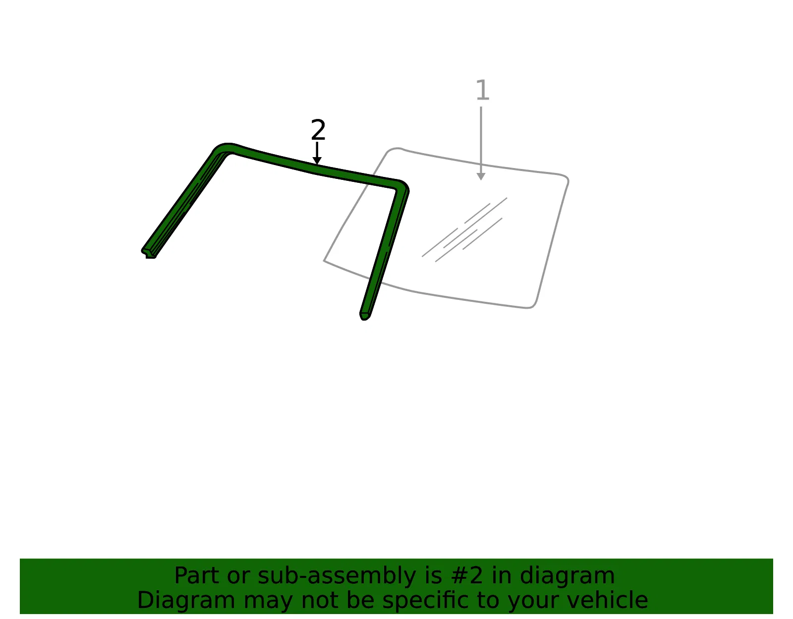 Windshield Molding - Ford (5c2z1503144aa) - view 8