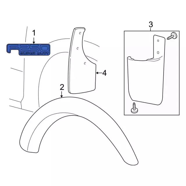 Fender Emblem - Ford (5c3z16720va) - view 2