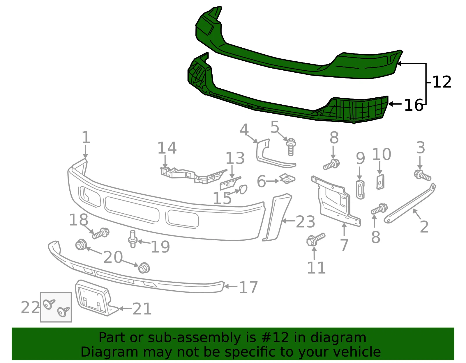Bumper Cover - Ford (5c3z17d957aaa) - view 8
